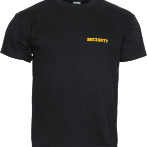 Tričko SECURITY s nápisem černé XXL