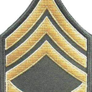 Nášivka: Hodnost US ARMY rukávová Staff Sergeant olivová | žlutá