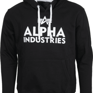 Alpha Industries Mikina Foam Print Hoody černá | bílá L