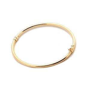 Zlatý obručový náramek BORDER