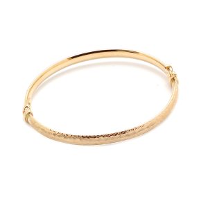 Zlatý obručový náramek BRIDIE