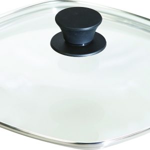 Čtvercová skleněná poklice Lodge 26 cm