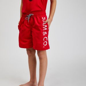 SAM 73 Chlapecké plavecké šortky ROMAN Červená 116