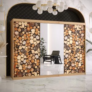 Abika  skříň DREWNO 2  250/200/62 barevné provedení