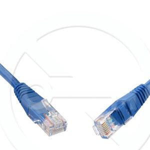 C5E-155BU-1MB – Solarix patch kabel CAT5E UTP PVC, 1m