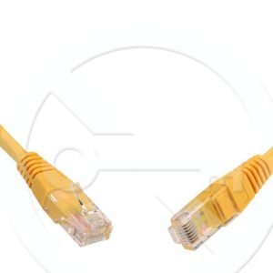 C5E-155YE-3MB – Solarix patch kabel CAT5E UTP PVC, 3m