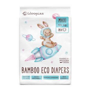 Woopies dětské EKO pleny MAXI (12+kg) Wooden Spoon 28ks