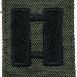 Nášivka: Hodnost US ARMY límcová Captain olivová | černá