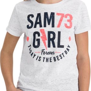 SAM 73 Dívčí triko s krátkým rukávem KYLIE Bílá 116