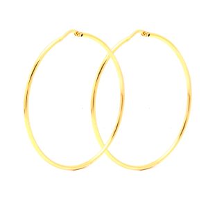 Zlaté náušnice CALEY – velké kruhy