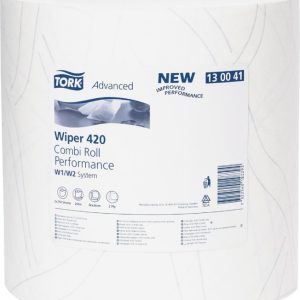 130041 Tork papírová utěrka Plus, 2 vrstvy, bílá, W2,W1