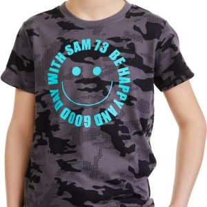 SAM 73 Chlapecké triko KELVIN Černá 104