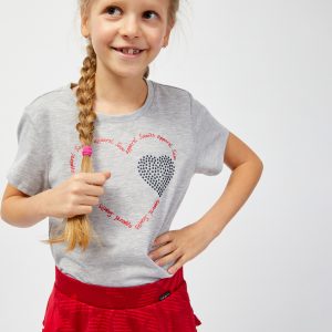 SAM 73 Dívčí triko ALAINA Šedá 116