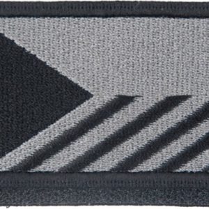 Nášivka: Vlajka Česká republika se šikmými pruhy [55×38] [ssz] šedá | černá