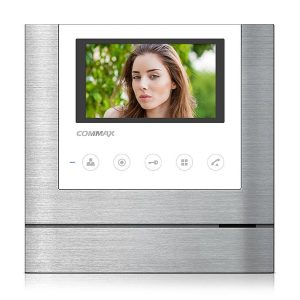 CDV-43M bílý – verze 230Vac – videotelefon 4,3″, CVBS, handsfree, 2 vst.