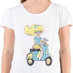 SAM 73 Dívčí triko ALDIARO Bílá 164-170