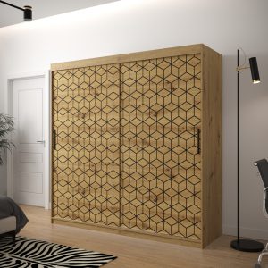 Abika Šatní skříň PLASTER 1  200/200/62 barevné provedení