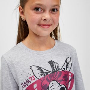 SAM 73 Dívčí triko AGNES Šedá 116
