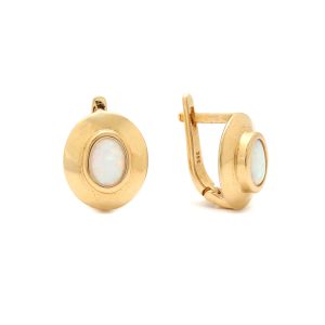 Zlaté náušnice CHANA s opálem