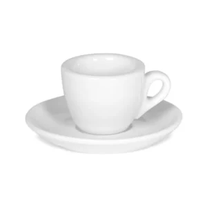 ClubHouse šálek s podšálkem silnostěnný Rosa 60 ml bílá