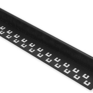 CM.BR00.01U – 19″ průchozí panel s kartáčem, 1U