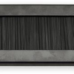 CM.BR00.02U – 19″ průchozí panel s kartáčem, 2U