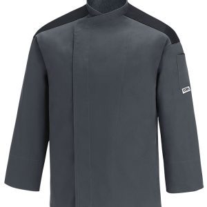 Kuchařský rondon EGOchef CONVOY – šedý s výložkou – dlhý rukáv  XL