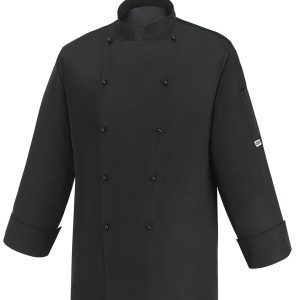 Kuchařský rondon EGOchef BLACK ICE – černý – dlhý rukáv  4XL