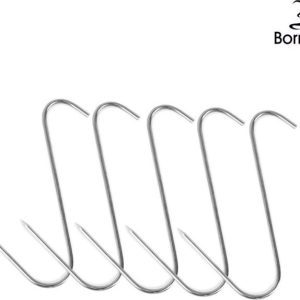 Borniak „S“ háky do udírny, 5 ks