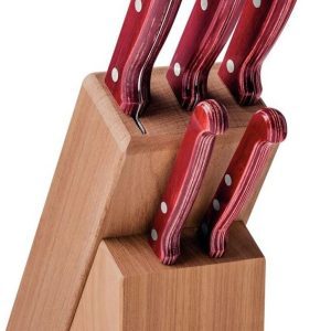 Tramontina Churrasco Set kuchyňských nožů Tramontina Polywood 6 ks – červený