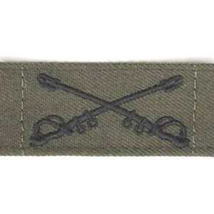Nášivka: U.S.Army límcová – Kavalérie olivová | černá