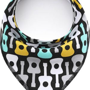 Černý šátek GUITAR pro pejska Šátek pro psa