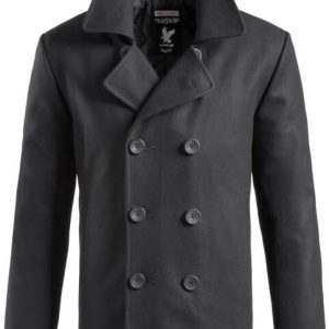 Brandit Kabát Pea Coat černý XL