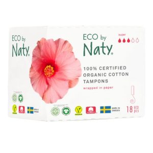 Dámské tampony ECO by Naty – super 18ks