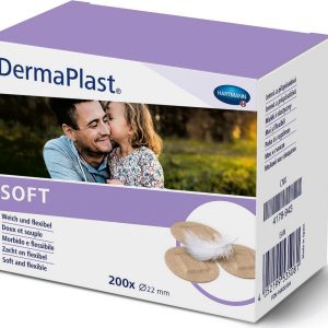 DERMAPLAST náplasti Soft kulaté průměr 22 mm 200 ks