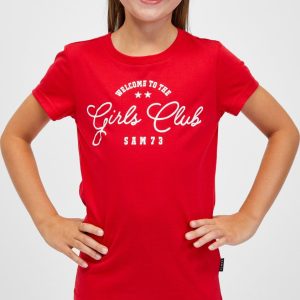 SAM 73 Dívčí triko JANLI Červená 140