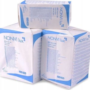 NONVI-lux Komprese z netkaného textilu NONVI lux, 100 ks, 30 g, 4 vrstvy, nesterilní Rozměr: 10 x 20 cm