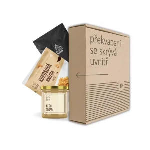 Dárkový box: káva na espresso s ořechovým máslem – kešu