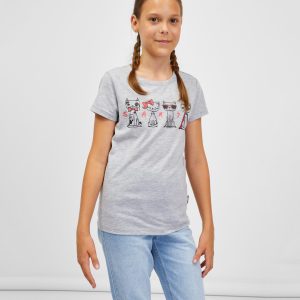 SAM 73 Dívčí triko AXILL Šedá 116