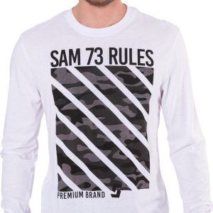 SAM 73 Pánské triko HARRISON Bílá S