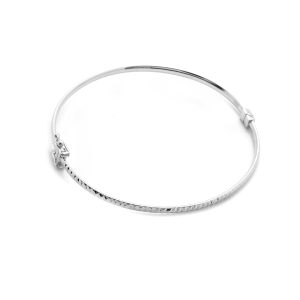 Zlatý obručový náramek DELU