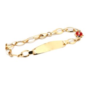 Zlatý dětský náramek s BERUŠKOU