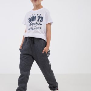 SAM 73 Dětské tepláky Zoubek Černá 164