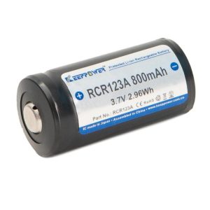 Dobíjecí baterie Keeppower RCR123A 800 mAh (Li-Ion) s ochranou