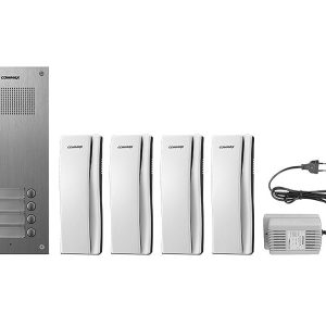 DR-4UM/DP-SS/RF-1A – sada dom. telefonů pro 4 uživ., systém 4+n