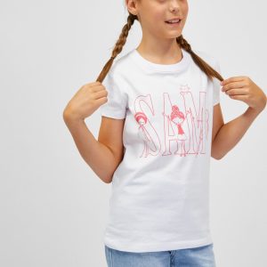 SAM 73 Dívčí triko IELENIA Bílá 104