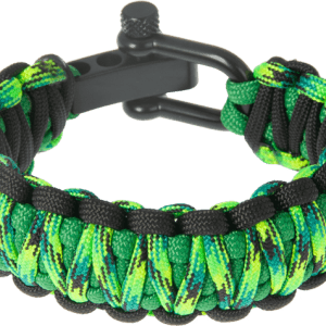 Náramek Paracord GEKON 17 černá spona L/XL