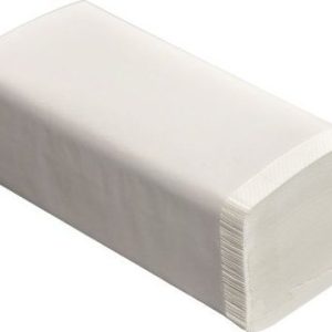 Papírové ručníky ZZ, 200 x 250 mm, 200 ks, bílé, 1vrs.