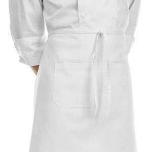 Kuchařská zástěra nízká s kapsou EGOchef – bílá