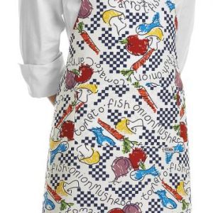 Kuchařská zástěra ke krku EGOchef s kapsou – fantasy